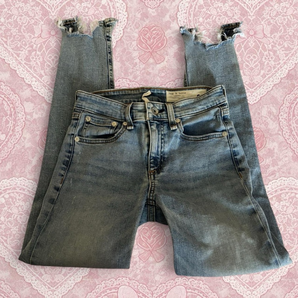 Blue rag & bone skinny jeans
